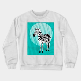 Zebra: cool stripes in pop art Crewneck Sweatshirt